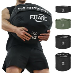 Fitarc Fitness Sandbag 200LB treniņu smilšu maisiņš Smilšu maisiņš Apaļas smilšu maisiņa treniņu soma Cross Training Heavy Sandbags Treniņu aprīkojums Smiltis nav iekļauta