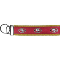 Siskiyou Sports NFL San Francisco 49ers Woven Wrist Keyring, viens izmērs, komandas krāsas