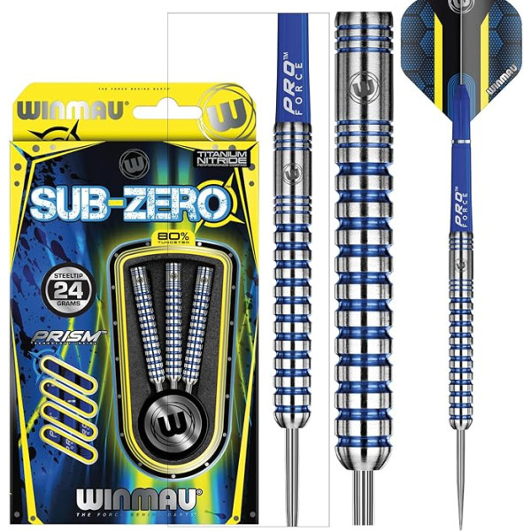 WINMAU Sub-zero šautriņas - zilas/sudraba - 24g