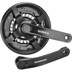 SHIMANO FC-TY301 kalnu velosipēdu kloķvārpstu komplekts Square 6/7/8 Speed 42/34/24T Black 2021