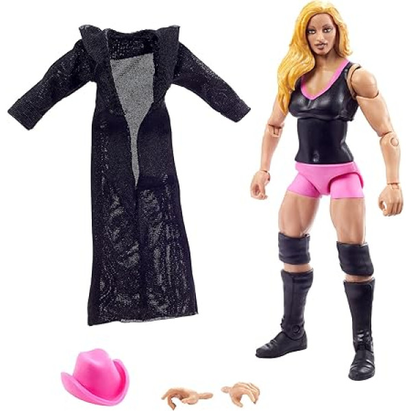 WWE GVB87 Trish Stratus Elite Action Figure, Articulating Figure, Approx. 18 cm, Collectable, Toy from 8 Years