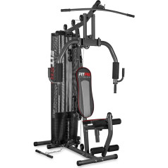 Fitfiu Fitness GYM-200 Multi Station Fitnesa ierīce ar atsvariem un bicepsiem, trenažieru zāle, pilnīga ķermeņa augšējās un apakšējās daļas apmācība