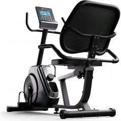 Capital Sports Recumbent Ergometrs, Cross Treneris mājās, Magnētiskais Ergometrs sievietēm un vīriešiem, Treniņu velosipēds ar planšetdatora turētāju, Fitnesa velosipēds Profesionāla ierīce, klusa, Mājas Treneris Abs