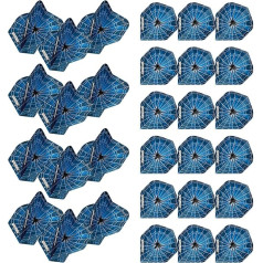 Winmau Mega Standard Blue Spider šautriņu lidojumi - 10 komplekti vienā iepakojumā (kopā 30 šautriņu lidojumi)