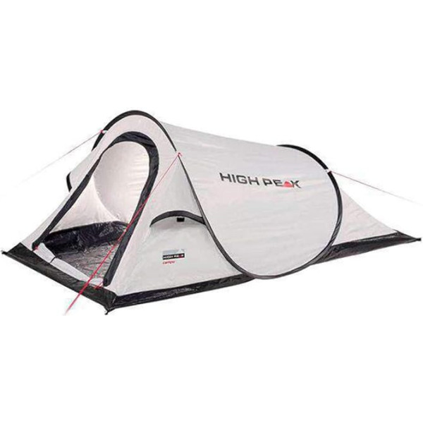 High Peak Campo 2 Pop Up telts 2 personām Festivāla telts ar vannu pamatni Super viegla, ātri atverama Pop Up telts 1500mm Ūdensizturīga UV 60 aizsardzība pret saules stariem Ventilācijas sistēma Aizsardzība pret moskītiem