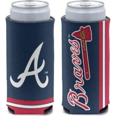 WinCraft MLB Atlanta Braves Slim Can Cooler, komandas krāsas, viens izmērs