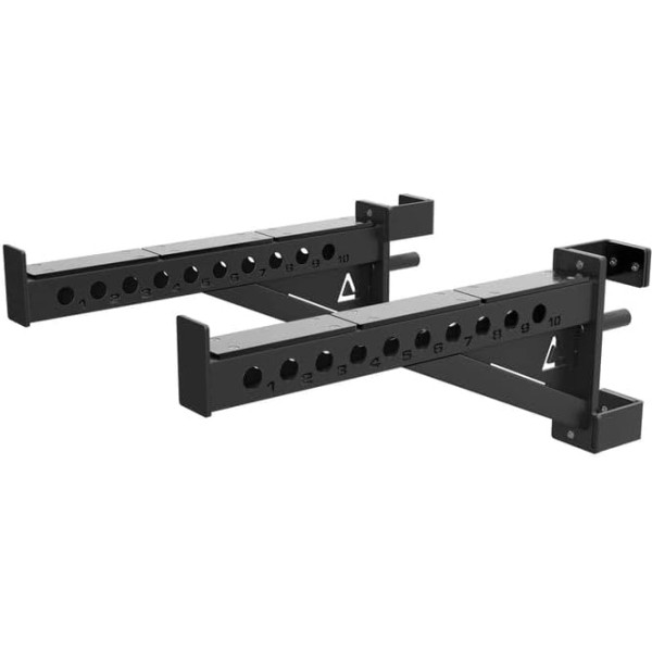 Atletica R8 Spotter Arms | Pair | Trenējieties droši pat pie statīva | Heavy Duty | 61 cm garš | 6 mm bieza UHMW plastmasas plāksne stieņa aizsardzībai