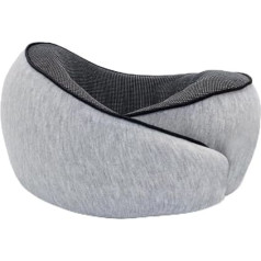 Supromo Jetset Pillow™ | Enjoy Ultimate Travel Comfort Travel Pillow Aeroplane Memory Foam, pelēks (pelēks 2), ceļojumu spilvens