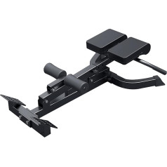 Saliekamais romiešu krēsls Hyperextension Bench mājas sporta zālei, lieljaudas regulējams muguras pagarināšanas mācību aprīkojums vēdera vingrinājumiem