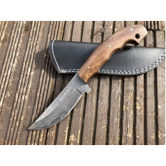 Perkin Knives Damascus nazis Medību nazis ar maksti - 6400