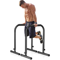 Wesfital Dip Bar Regulējams Dip Stand Mājas sporta zāle Heavy Duty Parallette Exercise Bars Calisthenics Strength Training Equipment - 500kg slodzes ietilpība