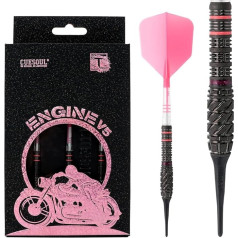 CUESOUL ENGINE V sērijas 18g/19g/20g/21g Soft Tip 90% volframa šautriņu komplekts Eļļas krāsas krāsojums un vienojošā rūsa T19 Carbon Flight