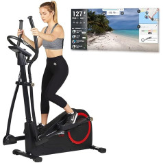 Care Fitness - Elipsveida trenažieris CE-685 - Krosstraineris ar 24 treniņu programmām - Motorizēta pretestība - Konsole ar LCD displeju - Kinomap lietotne, kas saderīga caur Bluetooth