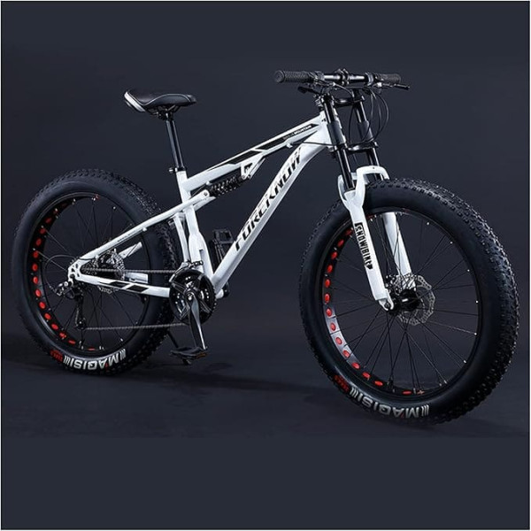 REOTEL 26 collu kalnu velosipēds Vīrieši Sievietes kalnu velosipēds Fat Bike 7/21/24/24/27/30 ātruma pārnesums Pieaugušo tauku riepas Velosipēds, rāmja oglekļa tērauda pilnpiedziņas velosipēds