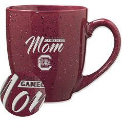 Rico Industries NCAA South Carolina Gamecocks Mom 16oz lāzera gravēts keramikas kafijas krūze ar plankumiem