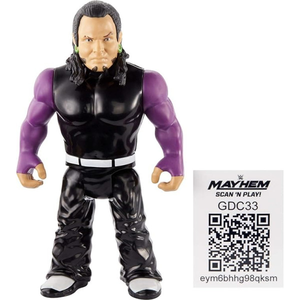 WWE Retro App Jeff Hardy Figure Series 8 4.5 Inch Wrestling Mattel Figure