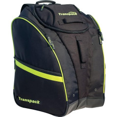 TRANSPACK Competition Pro Unisex ūdensnecaurlaidīgi 80 L slēpju/snovborda zābaki, melni ar dzeltenu elektrību