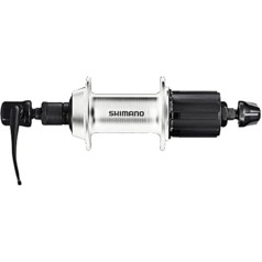 Shimano Unisex - Pieaugušo FH-TX5008 aizmugurējā riteņa rumba sudraba krāsā ar 32 caurumiem