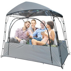 Maxant Pop Up lapene Liela caurspīdīga āra sporta telts 4-5 personām 240 x 152 x 210 cm Āra tīrīšanas Pop Up kempinga telts Ūdensizturīga aukstā laika ballīšu pasākumi