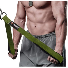 Triceps virves kabeļa stiprinājums (divi garumi vienā), lielāka kustību brīvība, Triceps Pull Rope Extension Straps, Cable Crossover piederumi