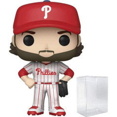 Bryce Harper Philadelphia Phillies White Jersey #34 Pop Sports MLB figūriņa komplektā ar EcoTek Pop aizsardzību, kas aizsargā displeja kastīti