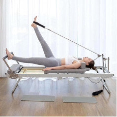 Daudzfunkcionāls Pilates Reformer, salokāms Pilates Core Bed, profesionāls jogas vingrošanas fitnesa aprīkojums, piemērots mājām, aktivitāšu telpai, sporta zālei