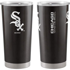 logobrands 507-S20T-1: Chicago White Sox 20 oz Gameday nerūsējošā tērauda krūze