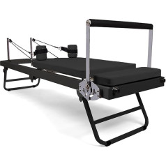 Pilates Reformer iekārta mājas un sporta zāles treniņiem - salokāms Pilates aprīkojums, piemērots iesācējiem un pieredzējušiem, 200 kg ietilpība