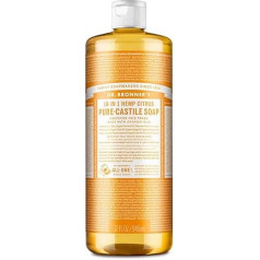 Dr. Bronner Kastilien Liquid Soap Organic Citrus Orange – 32 oz