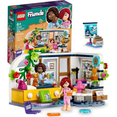 LEGO Friends Alijas istaba 41740 konstruktors - kolekcionējamu rotaļlietu komplekts ar Paisley un Alijas mini lelli, kucēna figūriņu, mini miega ballīte, guļamistabas rotaļu komplekts, lieliska dāvana meitenēm, zēniem un zēniem