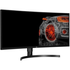 LG UltraWide izliektais QHD monitors 35WN75CP-B 89 cm - 35 collu VA panelis HDR10 AMD FreeSync Melns