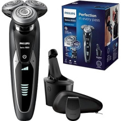 Philips Series 9000 Wet und Dry Elektrorasierer mit SmartClean Plus System und Trimmer