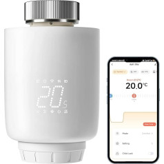 DEWENWILS Smart Radiatoru termostats WiFi, programmējams apkures termostats, apkures kontrole ar lietotnes palīdzību, saderīgs ar Amazon Alexa & Google Assistant, nav nepieciešams vārteja, enerģijas taupīšana