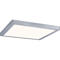 Paulmann 70867 LED panelis Atria eckig Deckenleuchte 24W Licht 2700K Warmweiß LED panelis Chrom matt dimmbar für Wand- und Deckenmontage