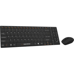 EK122K Bezvadu tastatūra + pele 2,4GHz USB Liberty melna