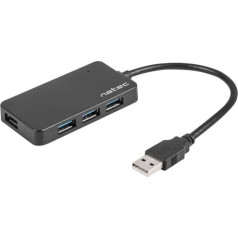 Koncentrators usb 4 porti usb 3.0 melns