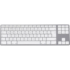 Alumīnija tastatūra mac tenkeyless bluetooth sudraba krāsā