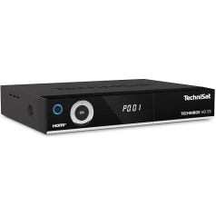TechniSat Technibox HD S3 HD satelīta uztvērējs ar dubulto uztvērēju (HDTV, DVB-S2, PVR ierakstīšanas funkcija caur USB vai tīklā, HbbTV, CI+, HDMI) Melns