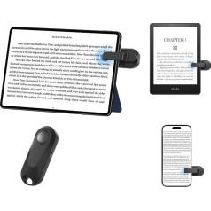 Locthal Page Turner Remote for Kindle Device Tablet Phone Reading, eBook Clicker Page Turner Control for Paperwhite Kobo eReaders Reading Accessories in Bed Dāvanas lasītājiem