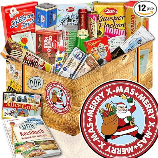 ostprodukte-versand Santa Claus ++ Dāvanu ideja Ziemassvētku cilvēks ++ Dāvanu salds VDR