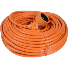 Debflex 344259 Pagarināšanas kabelis ar plastmasas apvalku HO5VV-F 3G1.5, oranžs, 25 m