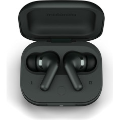 Motorola Moto Buds Plus, bezvadu austiņas, aktīva trokšņu slāpēšana, Bose bezvadu austiņu skaņa, telpiskā skaņa Dolby Atmos ar Bluetooth austiņām, akumulatora darbības laiks līdz 38 stundām