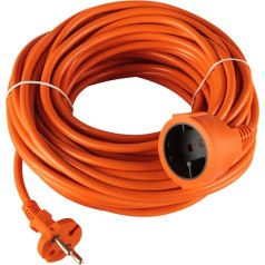 98-758# Pagarinātājs pr-160 1 ligzda bez zemējuma 20m oranžs (2x1,5mm)