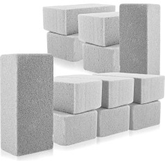 FWEEK 12 ziedu putas sausiem ziediem, 22,5 x 11 x 7,5 cm, ziedu kompozīcijām, pievienojamie ķieģeļi, pelēkas sausas putas ziedu kompozīcijām svinībām, dekorēšanai un dzimšanas dienām