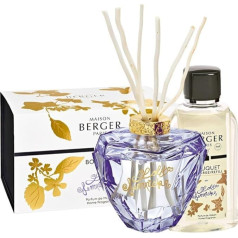 Maison Berger - Lolita Lempicka Lilac Fragrance Bouquet - Telpu smaržu difuzors + 6 smaržu nūjiņas + 1 uzpildes flakons 200 ml - Ilgstoša, maiga un vienmērīga izsmidzināšana