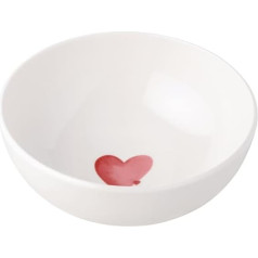 Villeroy & Boch With Love White Sending Love Cereal Bowl, trauku mazgājamā mašīnā, mikroviļņu krāsnī, sirds bļoda, bļoda, bļoda, maza bļoda, salātu bļoda, zupas bļoda, dāvana, Premium porcelāns