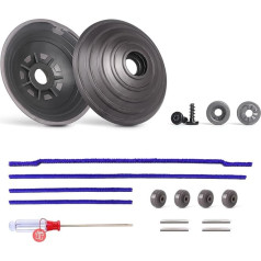 WYWY.Wide V Ball Wheel + Plush Strips + riteņi rezerves daļas Dyson V6 V6 V7 V8 V10 V11 DC62 putekļsūcējam 35W 50W Direct Drive tīrīšanas galvas rezerves daļas