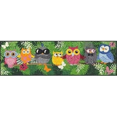 Salonloewe Durvju paklājs Jungle Owls 030 x 100 cm Apavu stāvvieta
