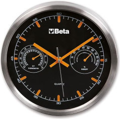 Beta 9594 - Sienas pulkstenis ar termometru un mitruma mērītāju, diametrs 26 cm