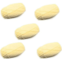 Cygnet dubultā adāmā vilna 100g - krēmkrāsas (5 gabaliņu iepakojums)